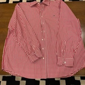 EUC Mens XXL Vineyard Vines Red Gingham Button Down. Freshly Dry Cleaned